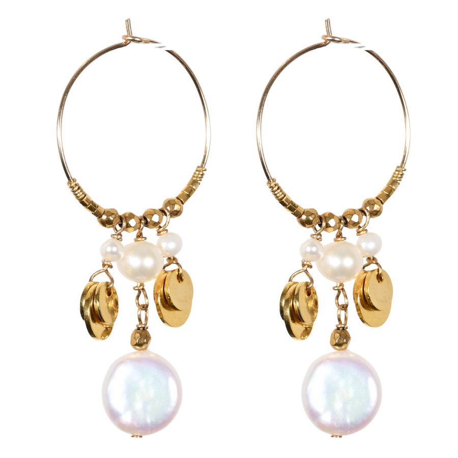  Pearl Hanging Earrings