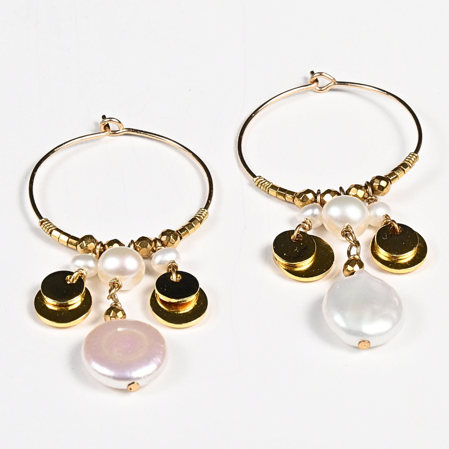  Pearl Hanging Earrings