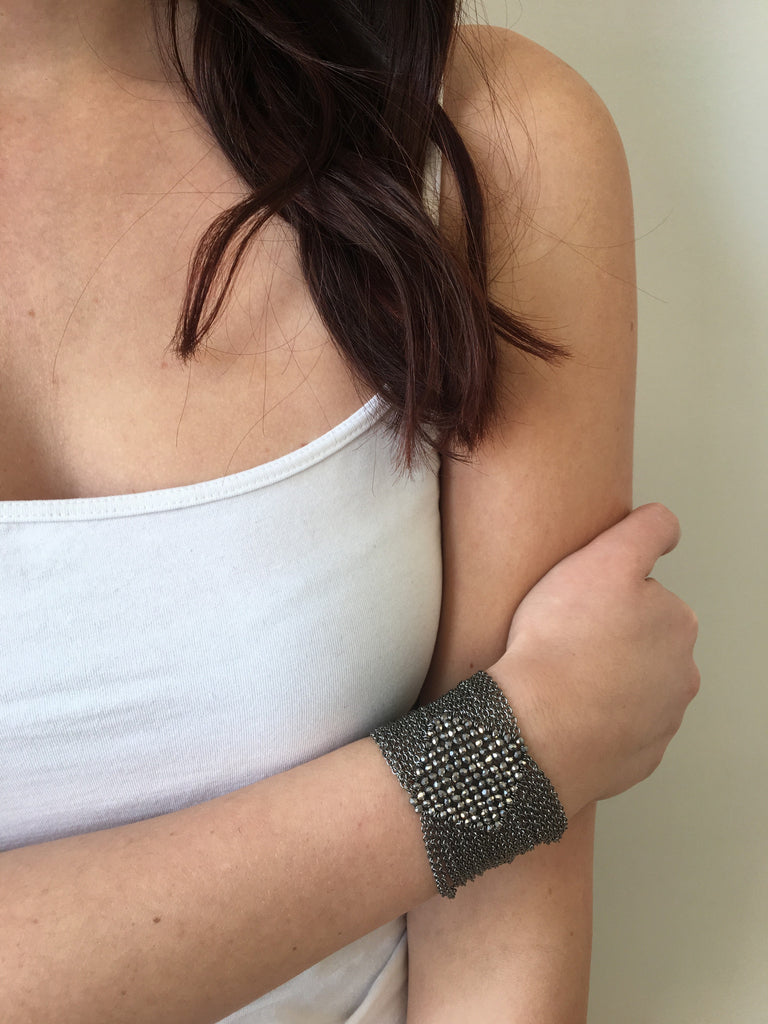 Hematite/Antique Silver