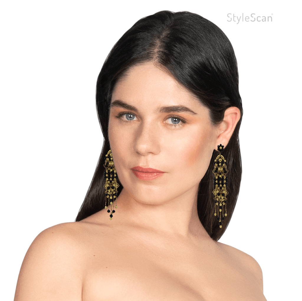 Valedon Hand Beaded Pearl Earrings