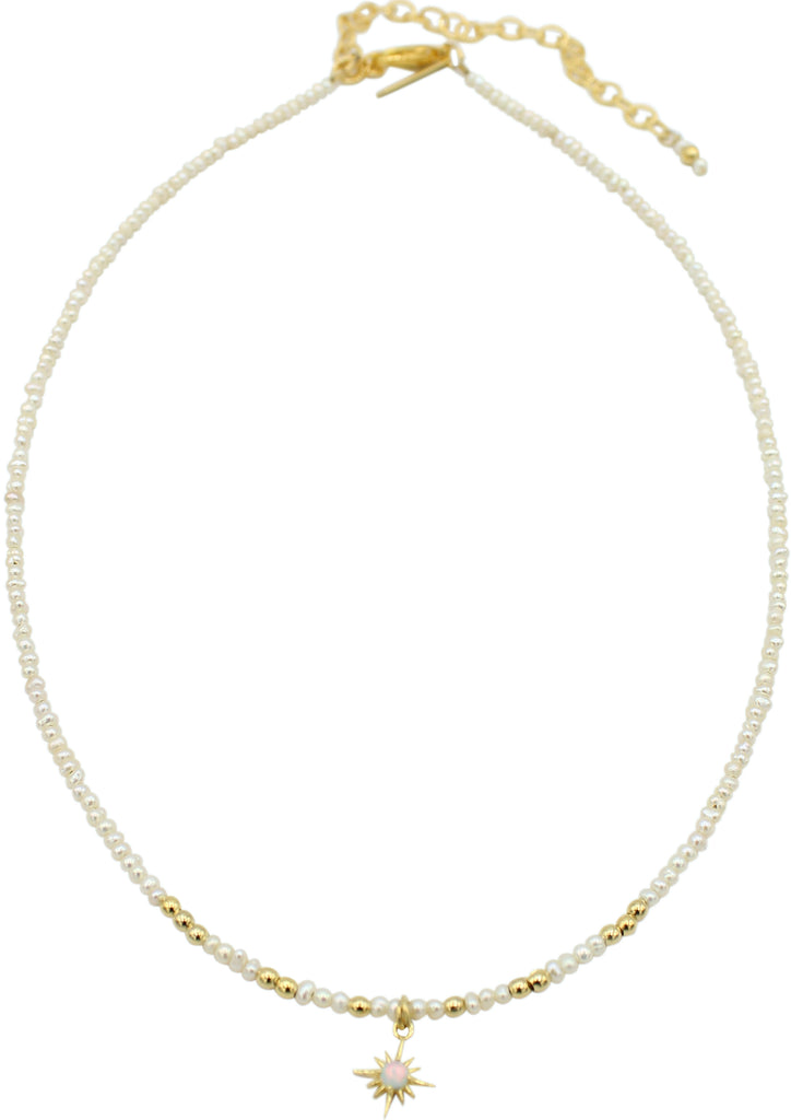 North Star Hand Beaded Choker