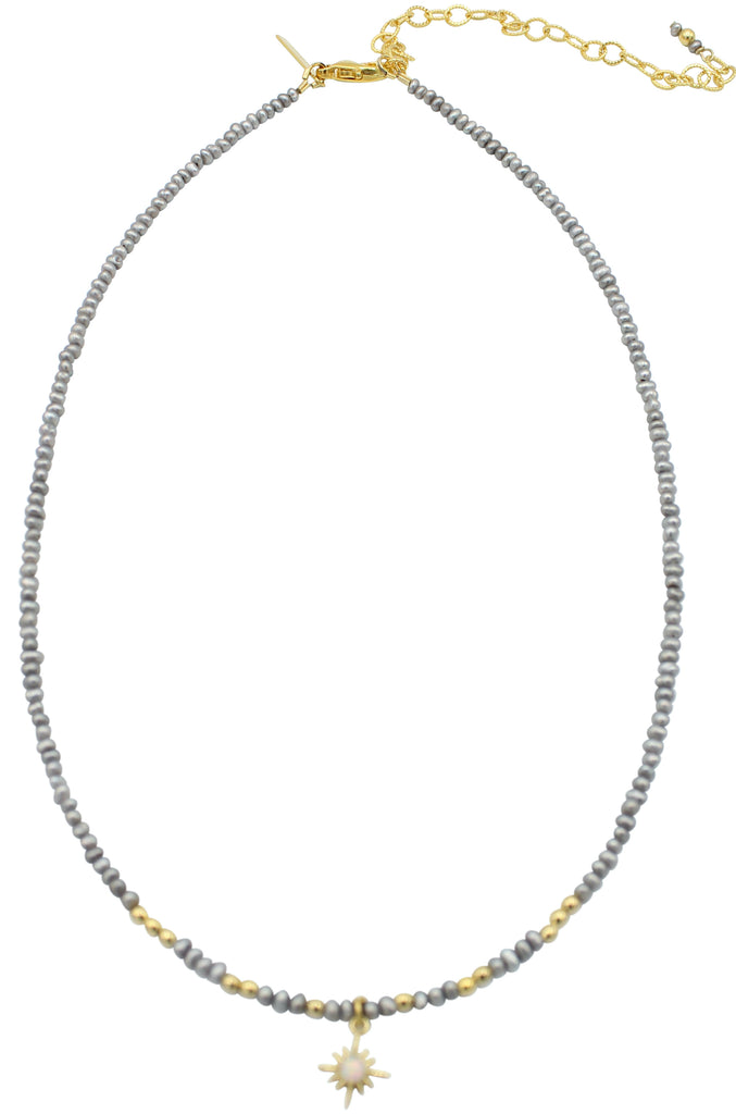 North Star Hand Beaded Choker