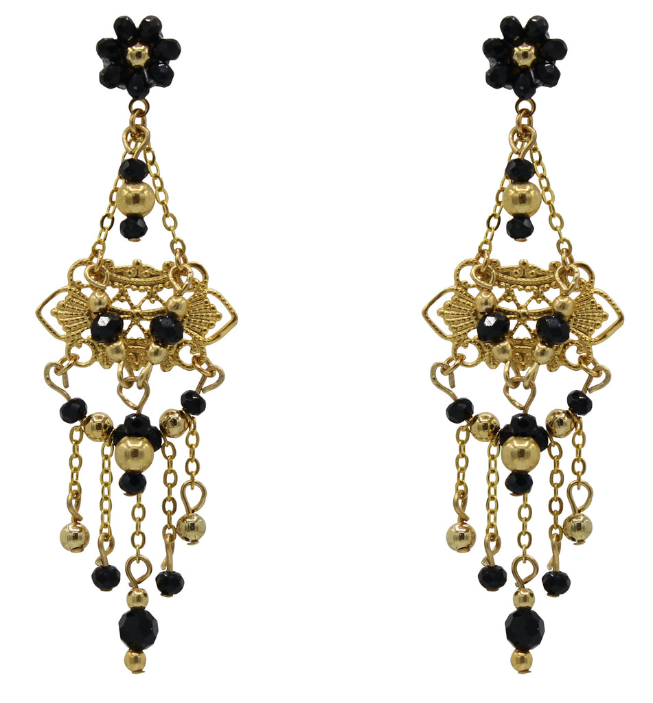 Valedon Petite Hand Beaded Pearl Earrings